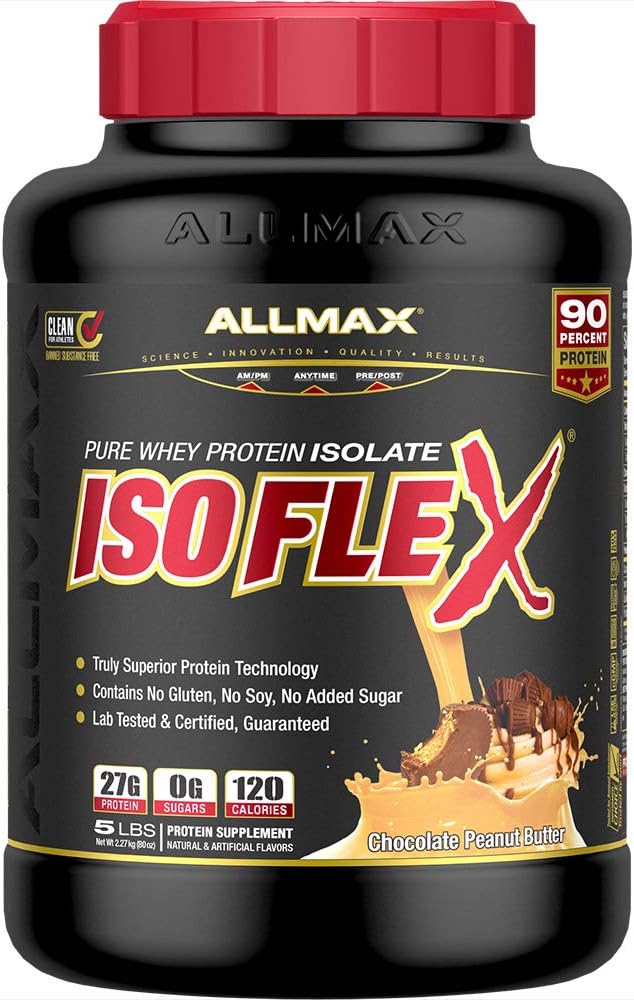 ISOFLEX PURE WHEY PROTEIN ISOLATE 5LBS, 2.27KG (CHOCOLATE FLAVOUR)