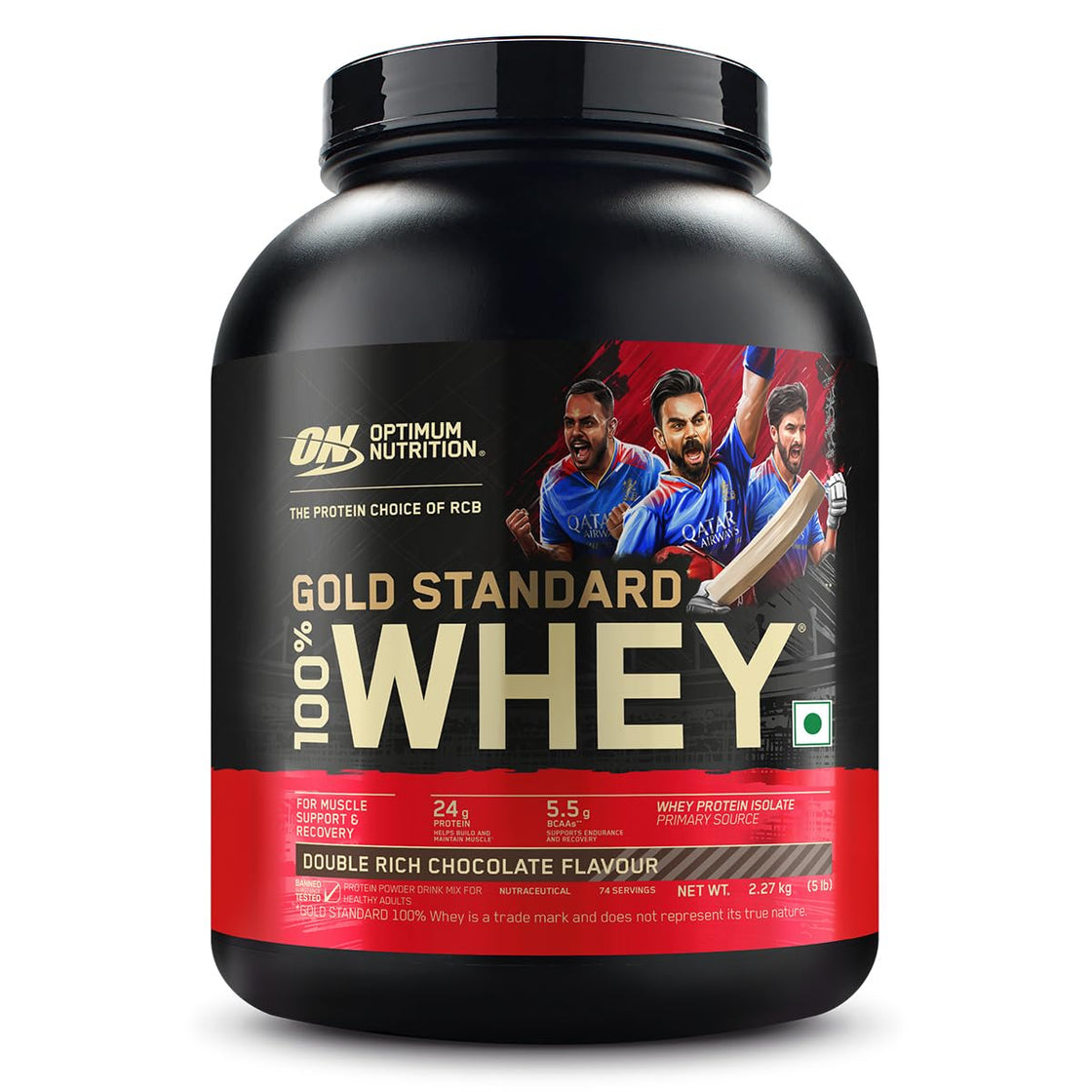Optimum Nutrition (ON) Gold Standard 100% Whey Protein Powder 5 lbs, 2.27 kgs